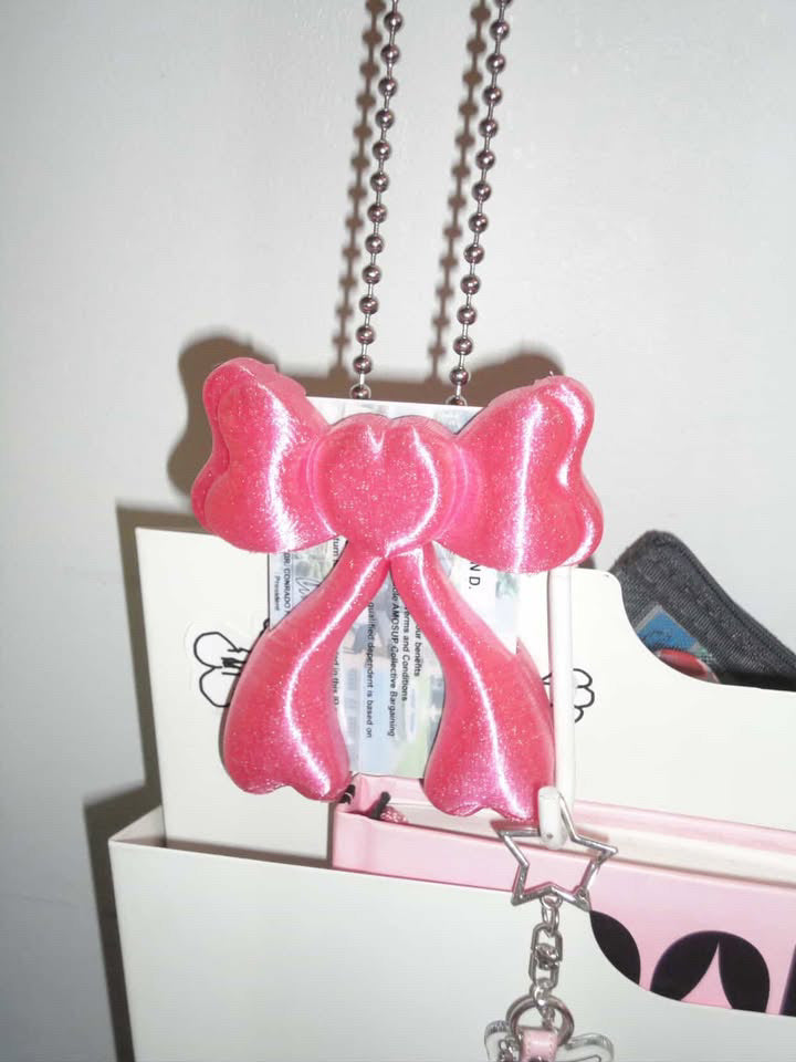 Bow Card Holder - Pink