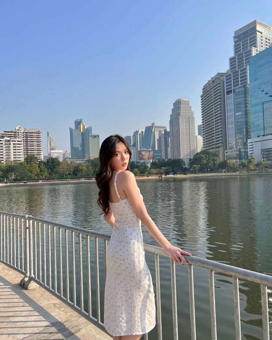 White Floral Dress