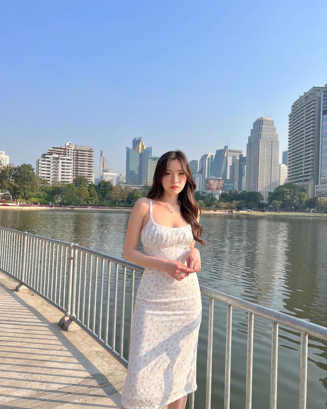 White Floral Dress