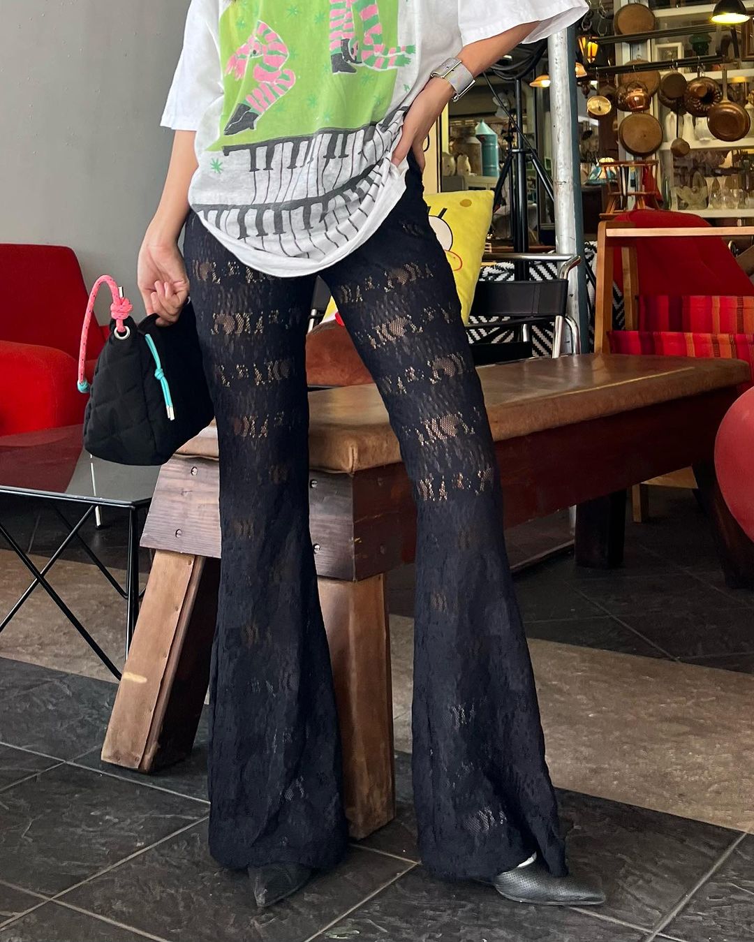 Lace Wide Leg Pants
