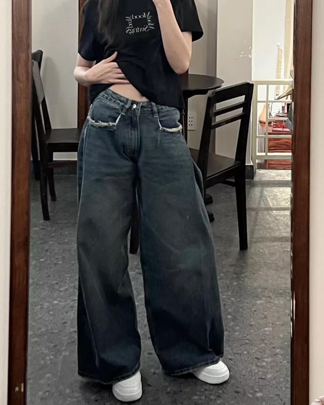 Double-Wide Legs Jeans
