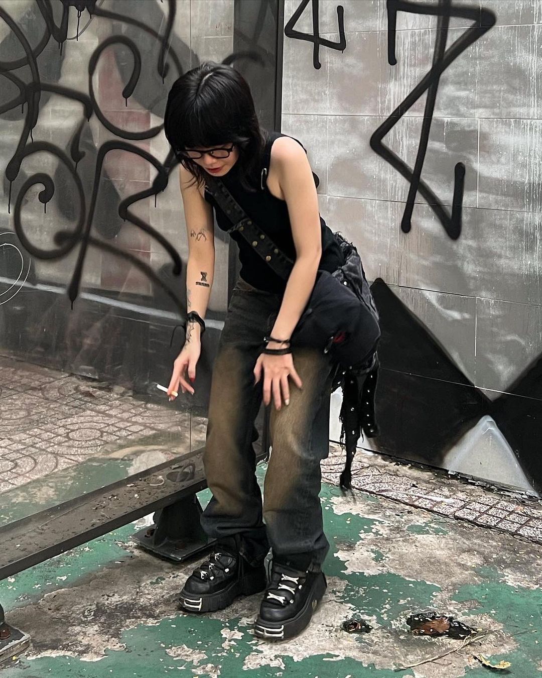 Washed SoSo Denim Bag