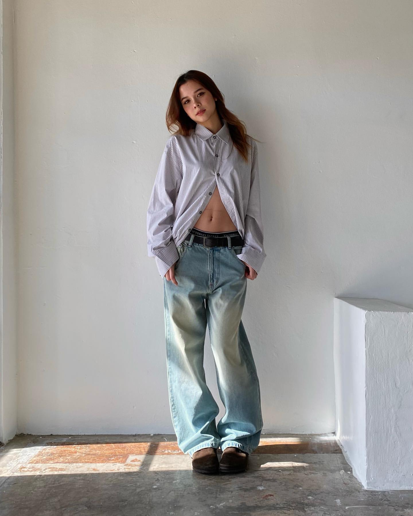 Washed Baggy Jeans