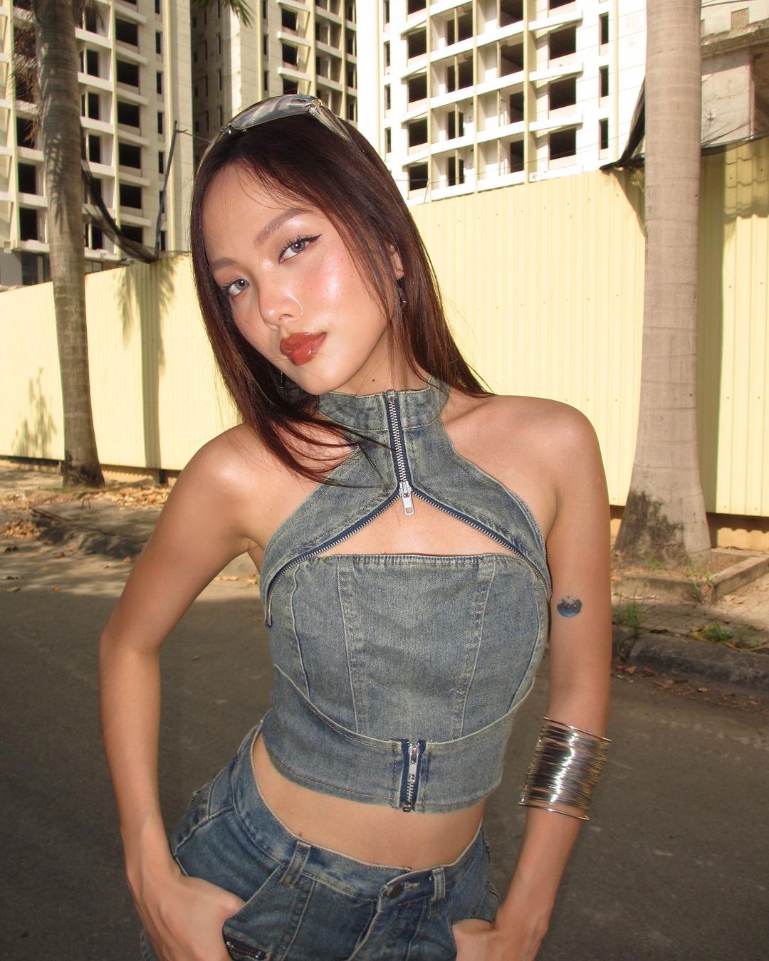 Megan Denim Set