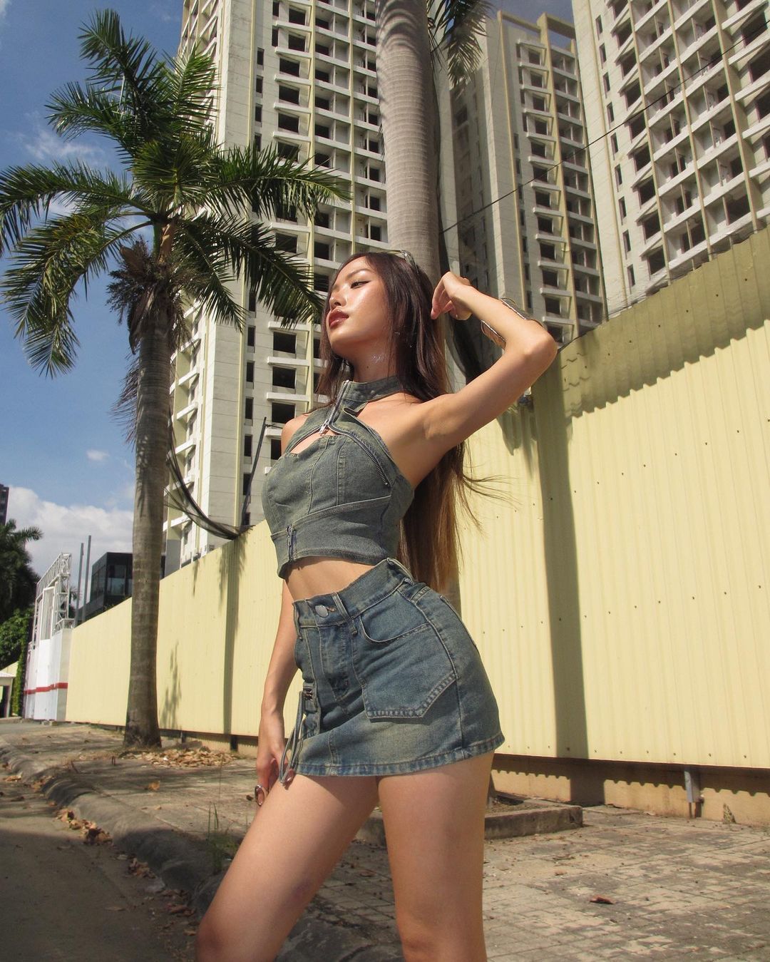 Megan Denim Set