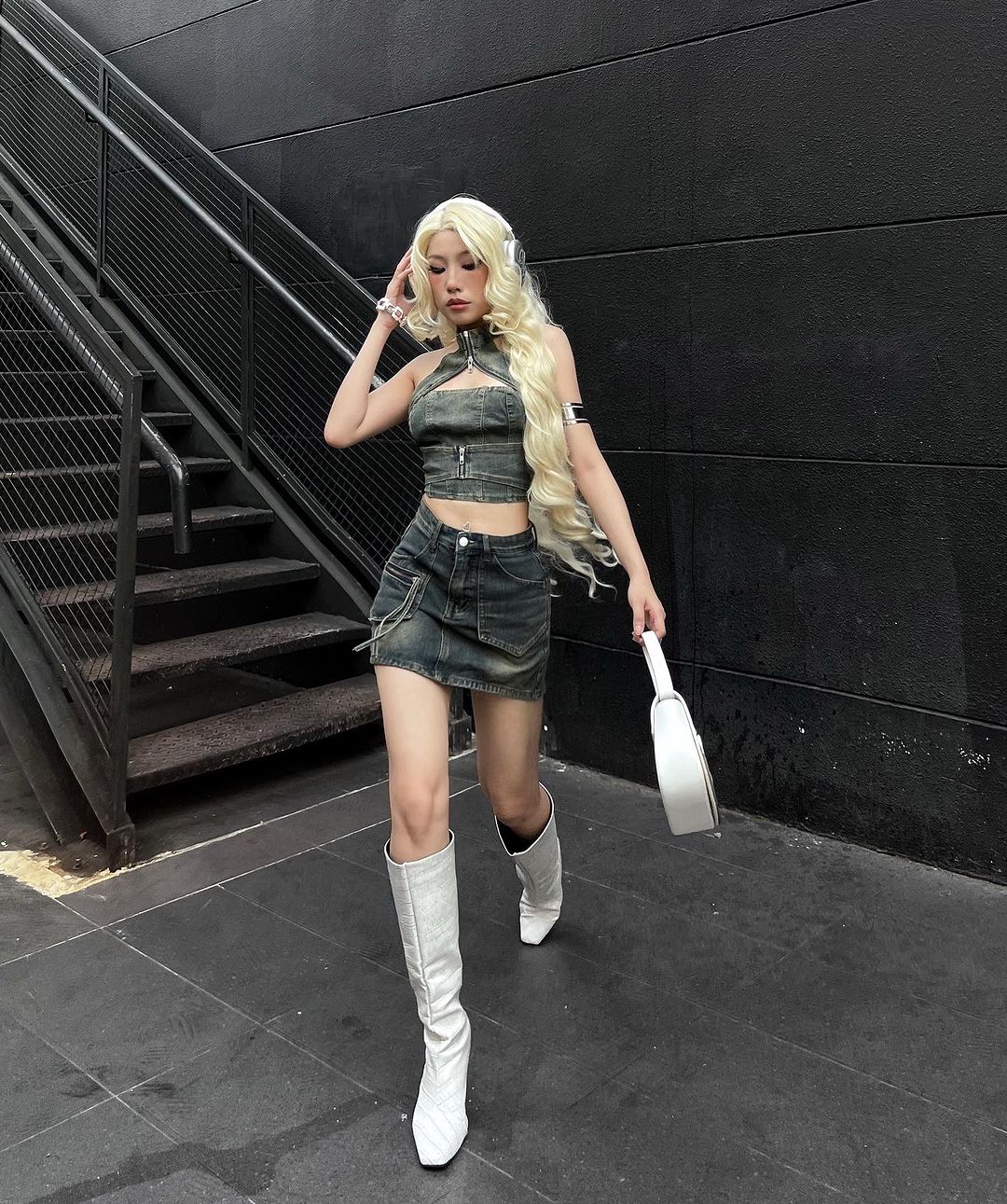 Megan Denim Set