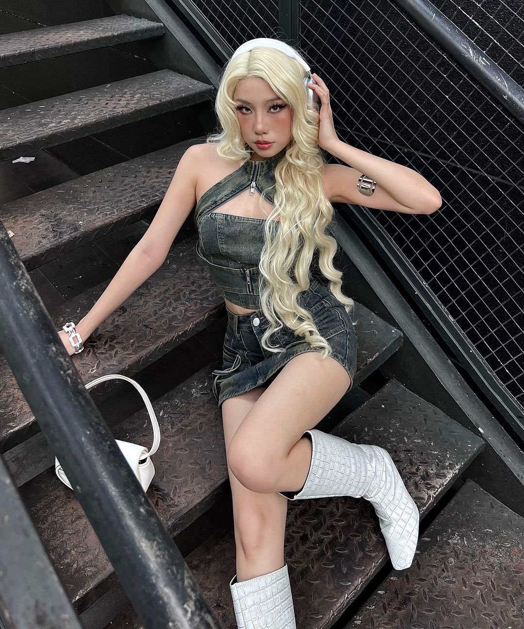 Megan Denim Set