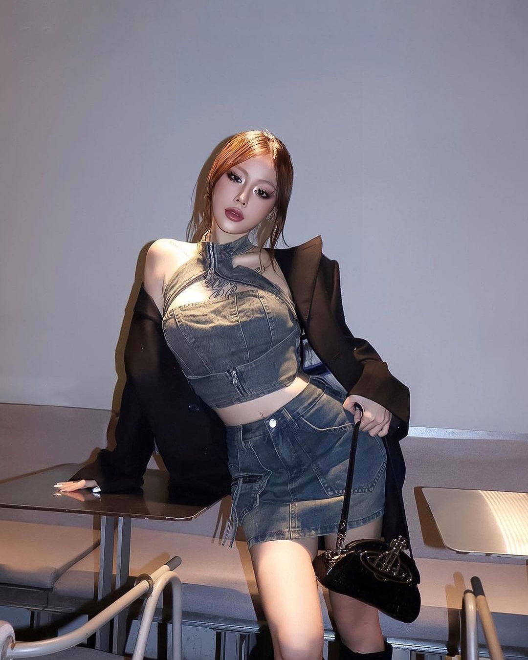 Megan Denim Set
