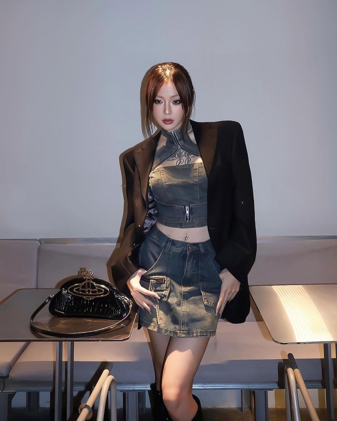 Megan Denim Set