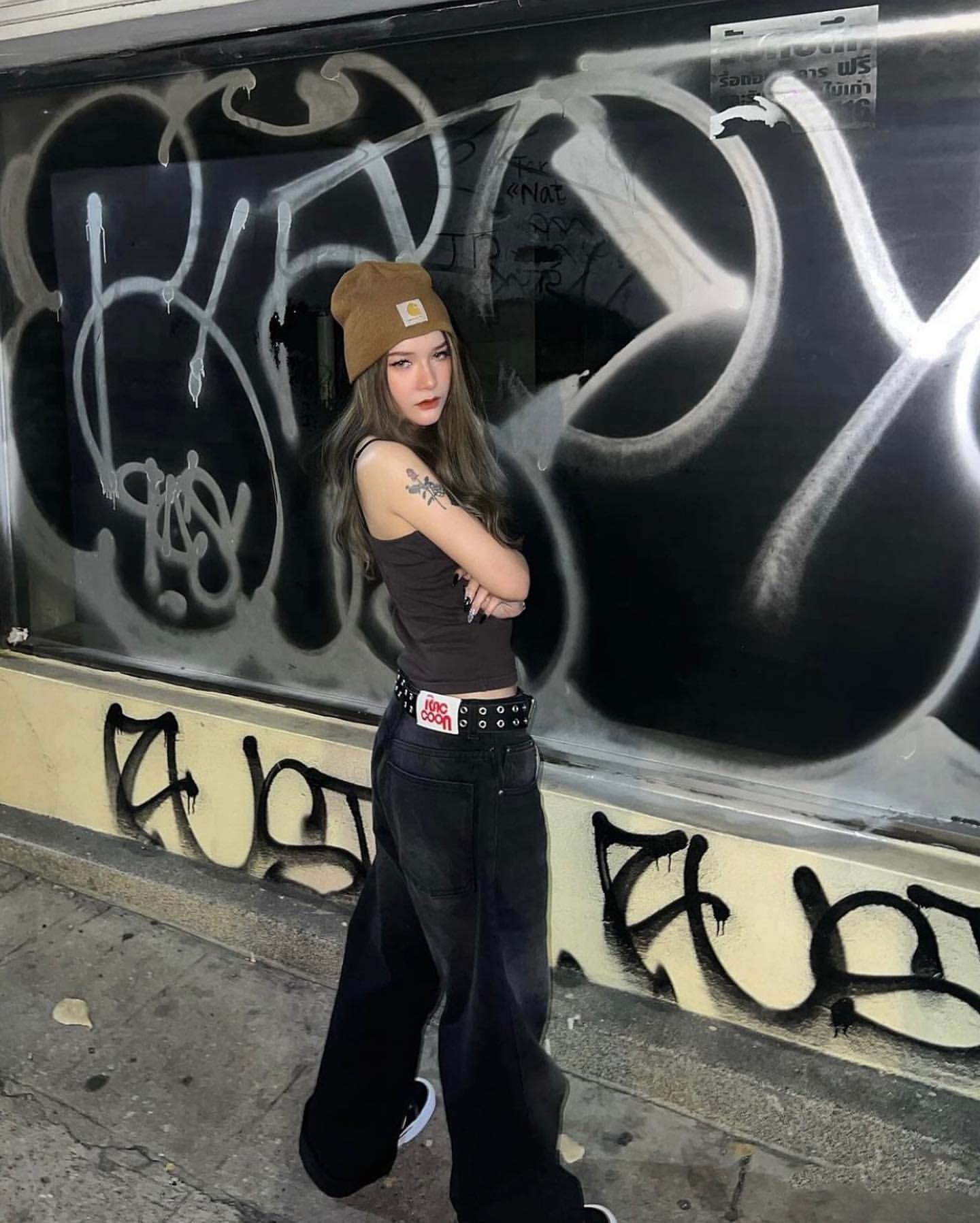 Washed Baggy Jeans