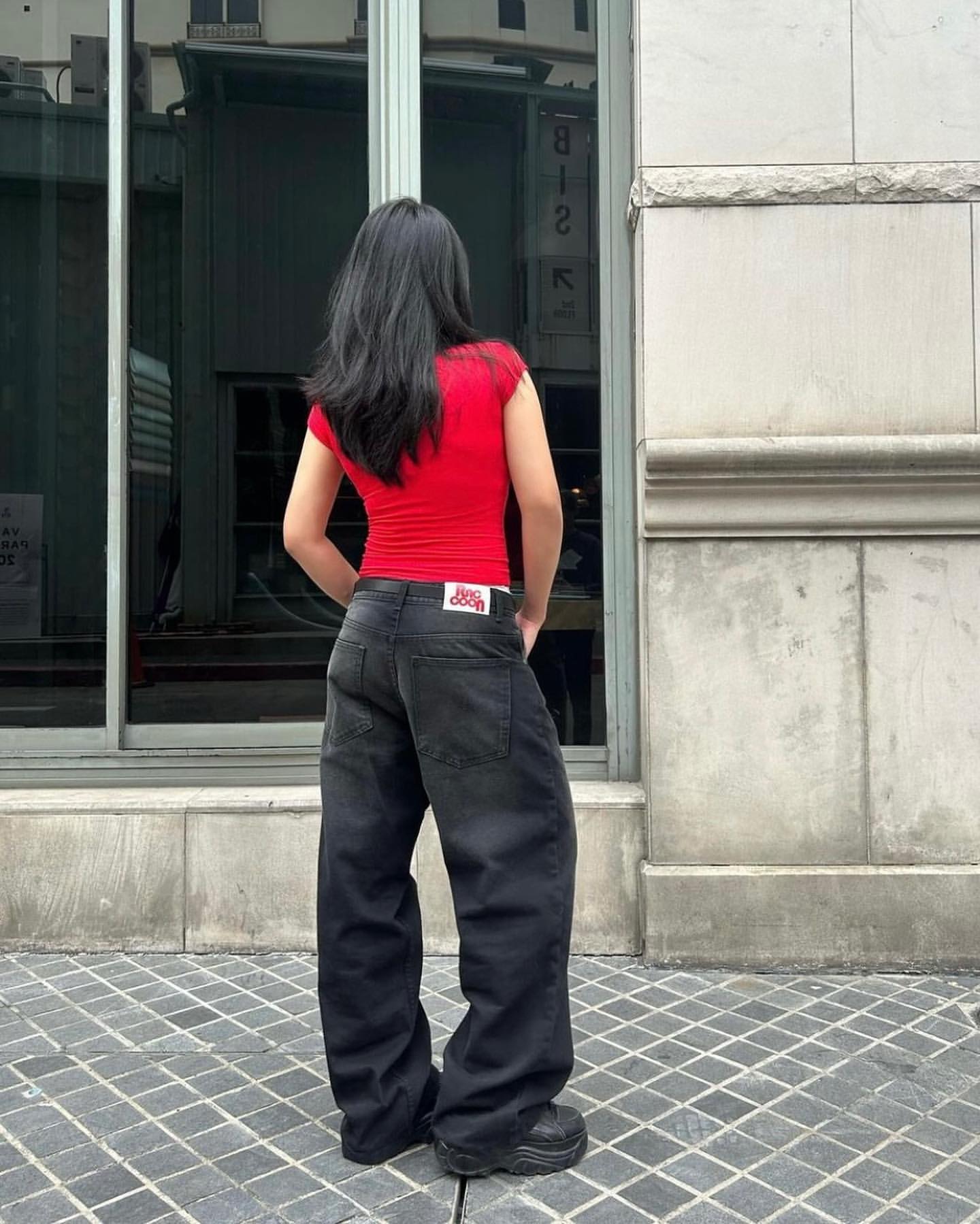 Washed Baggy Jeans