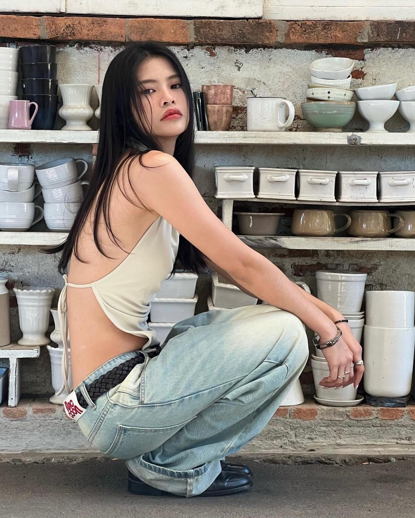 Washed Baggy Jeans