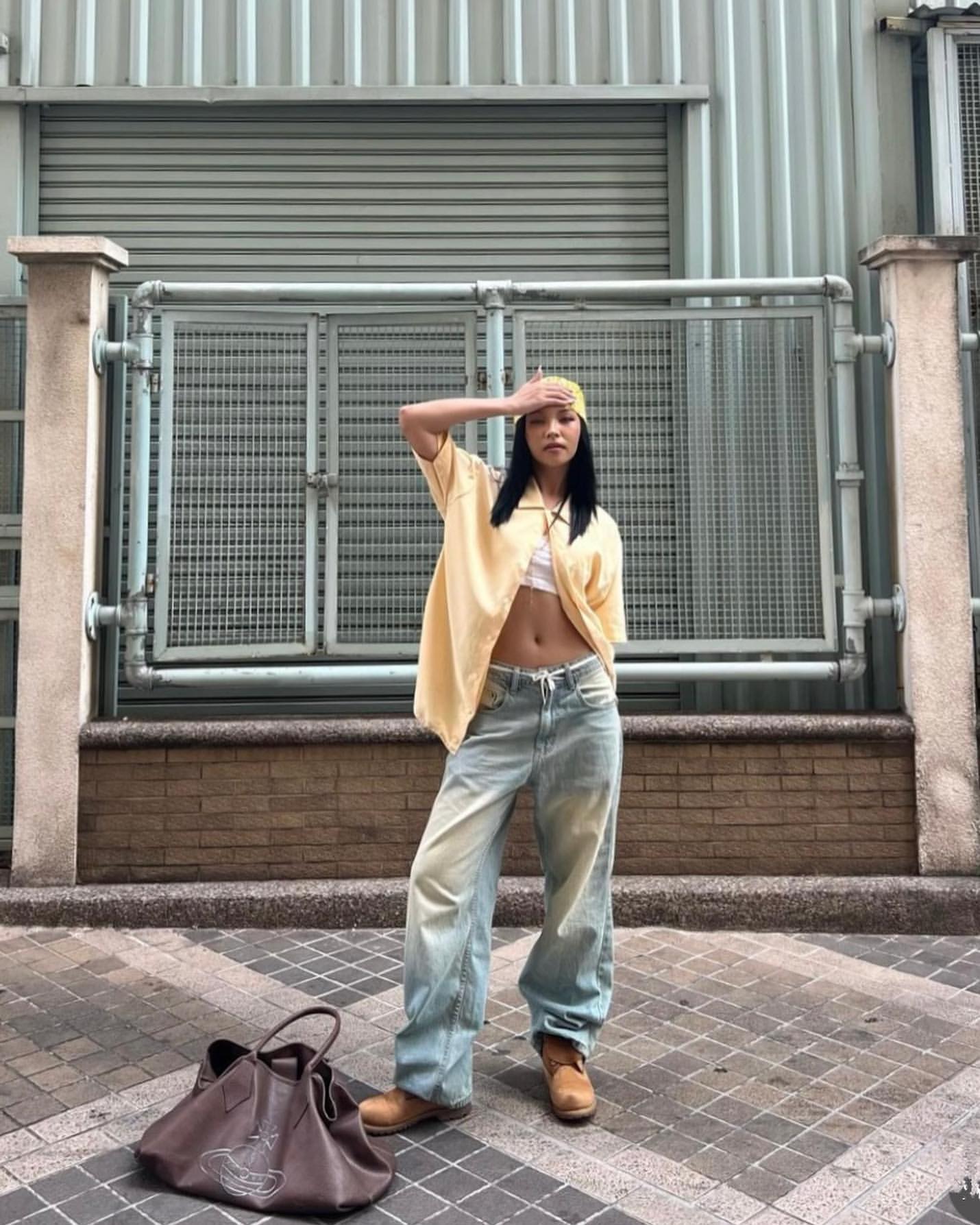 Washed Baggy Jeans
