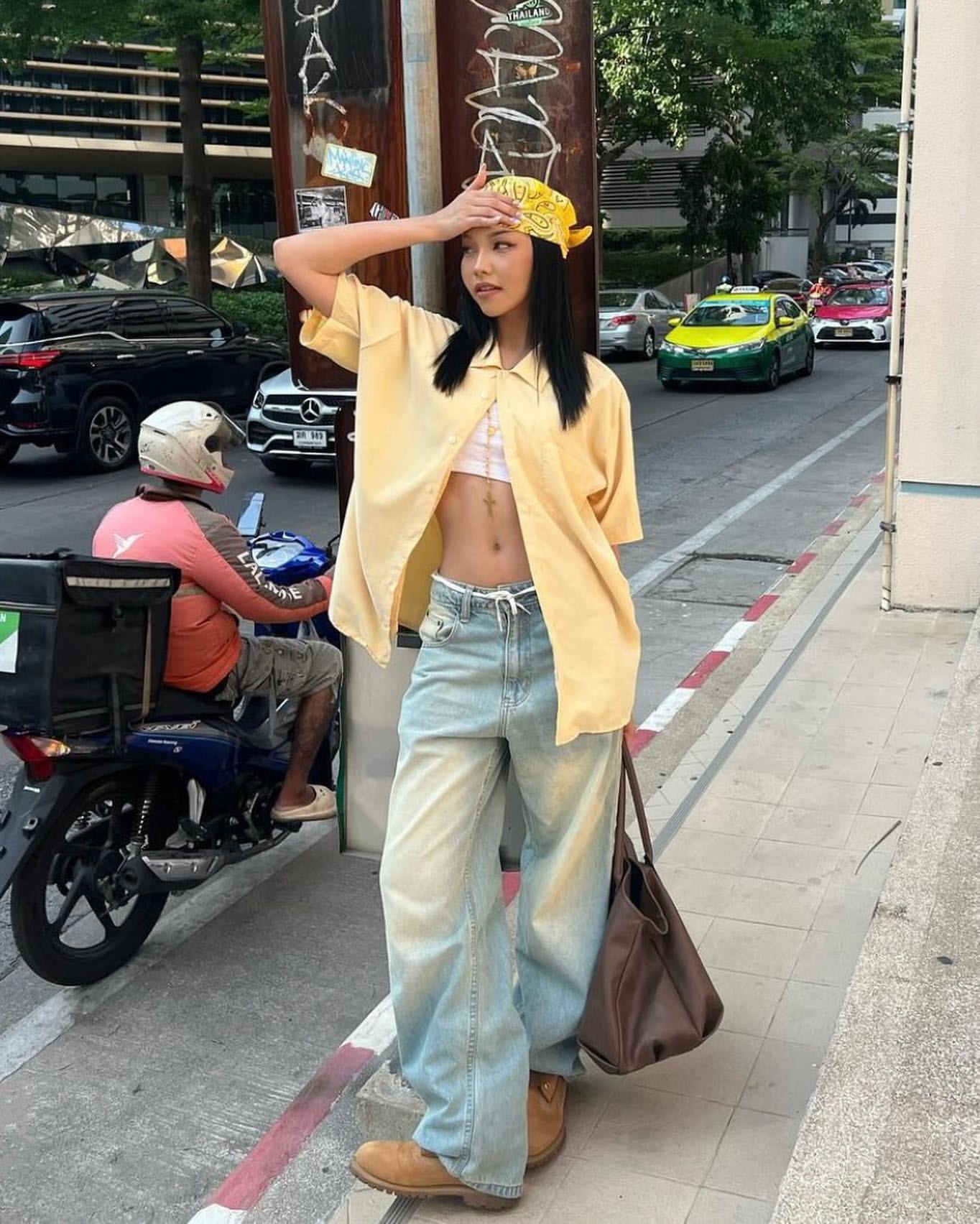 Washed Baggy Jeans