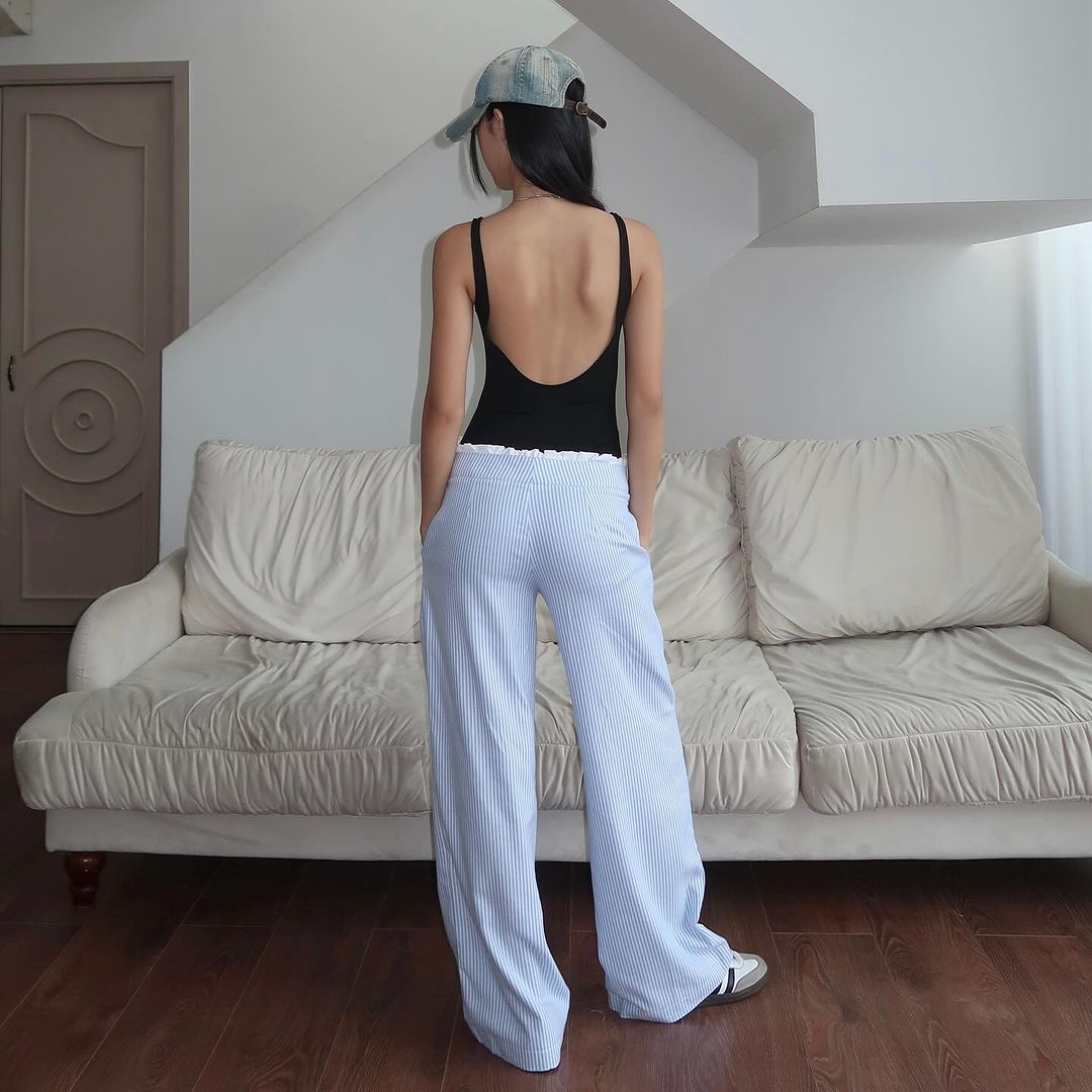 Lazy Striped Pants