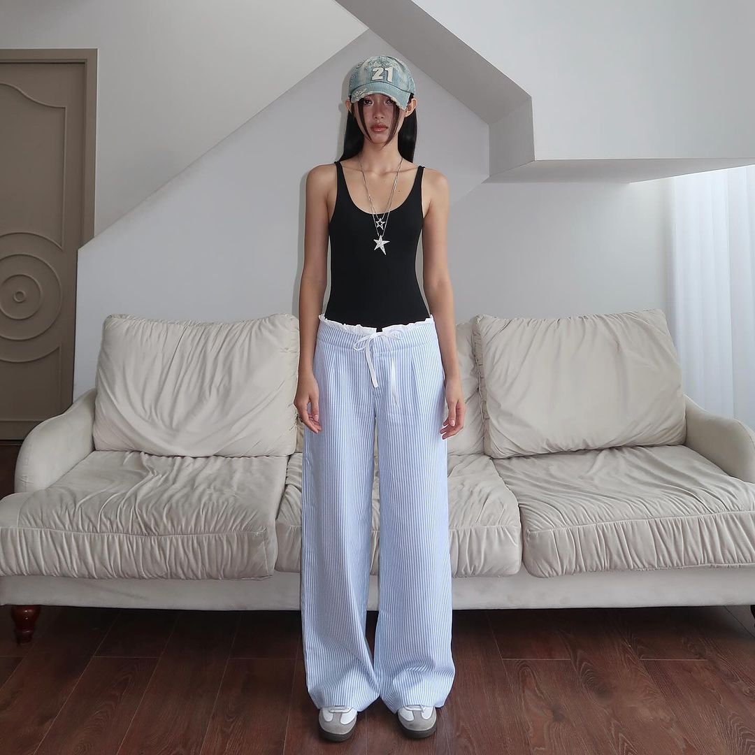 Lazy Striped Pants