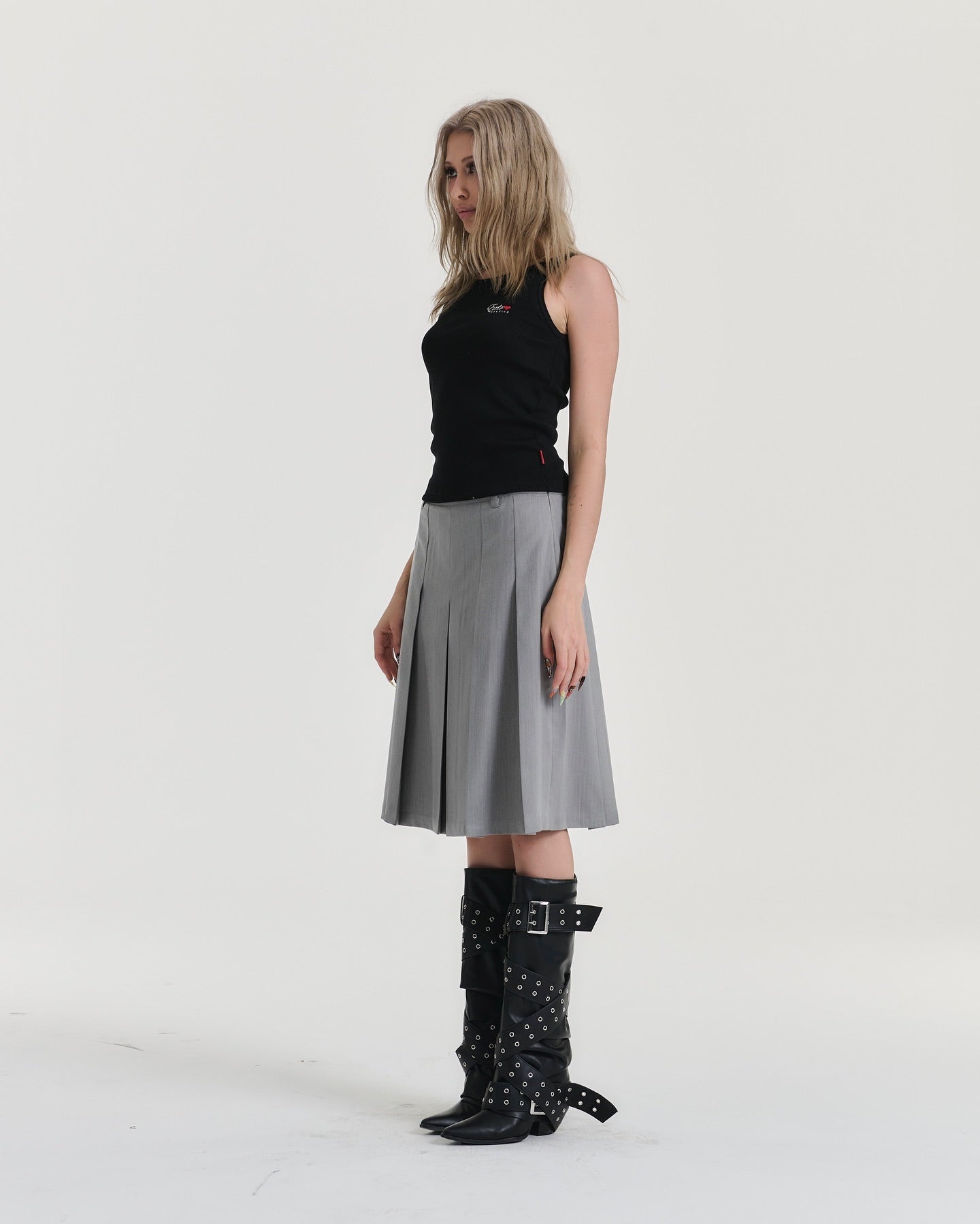 Whisper Suit Midi Skirt