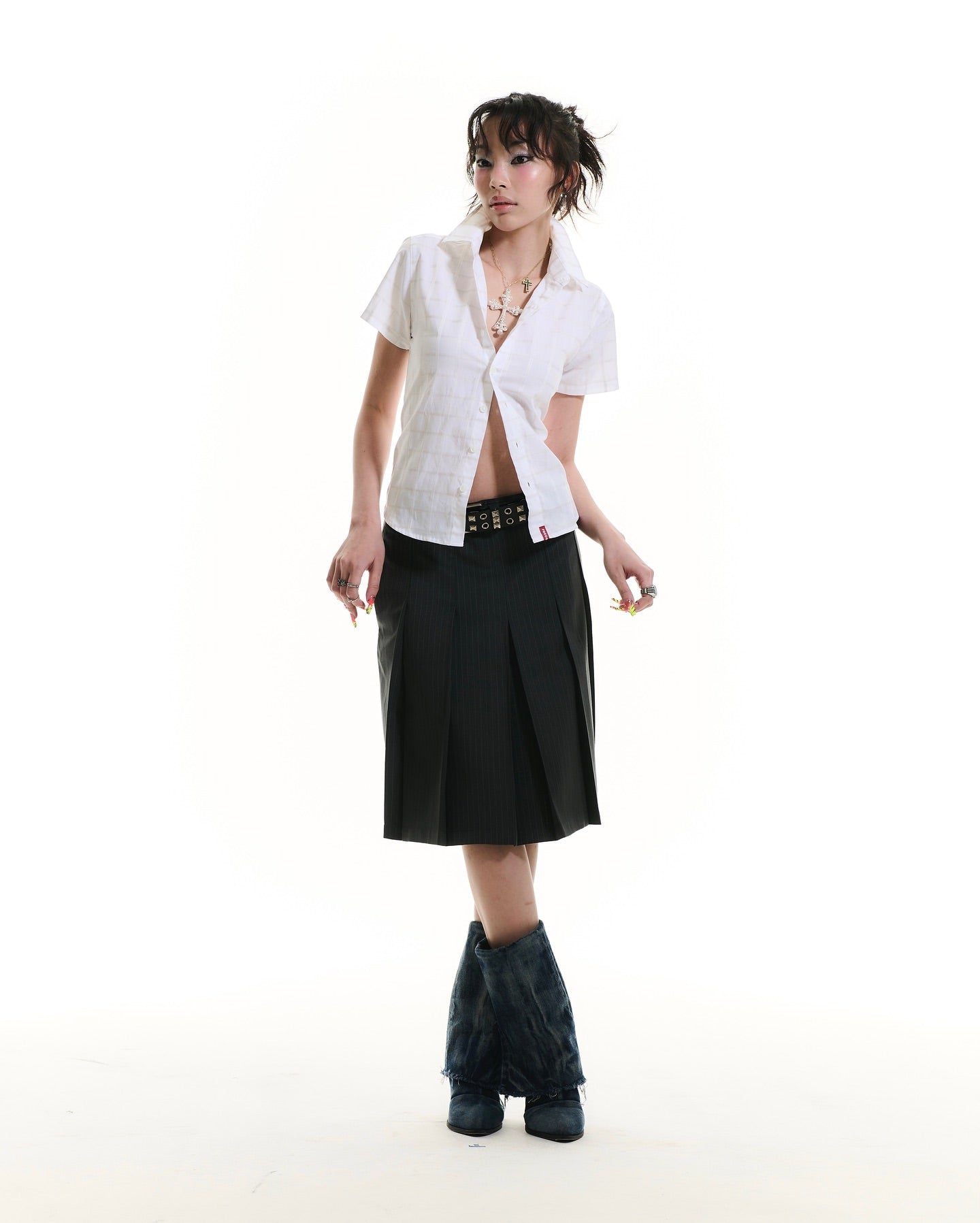 Whisper Suit Midi Skirt