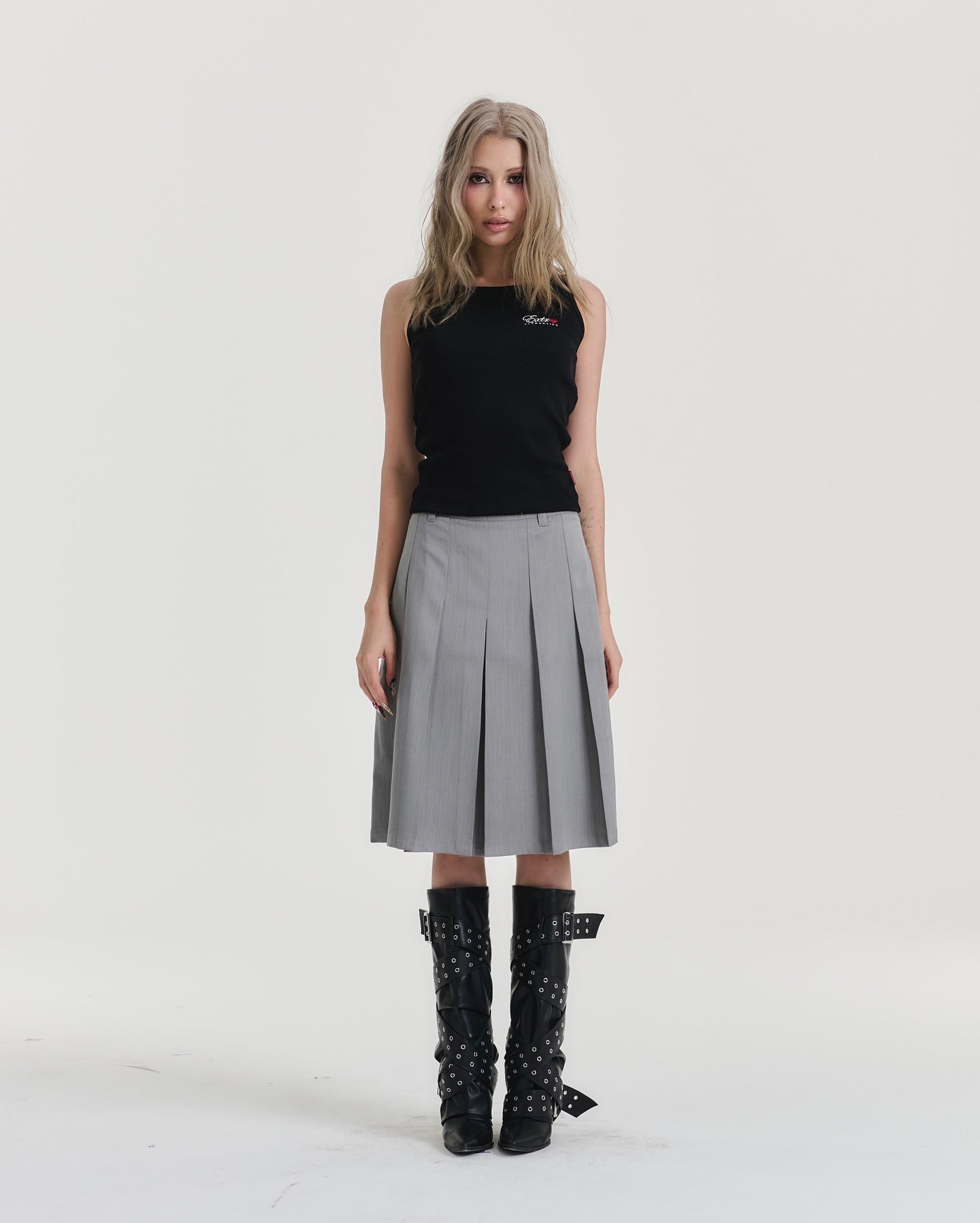 Whisper Suit Midi Skirt
