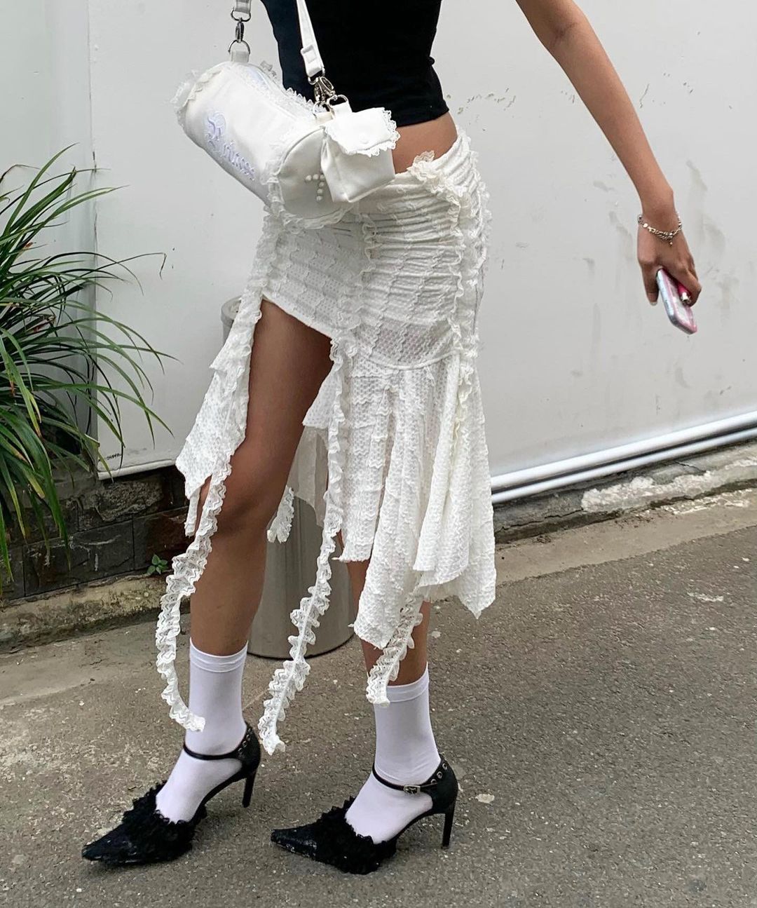 2 WAYs Frosted Fringe