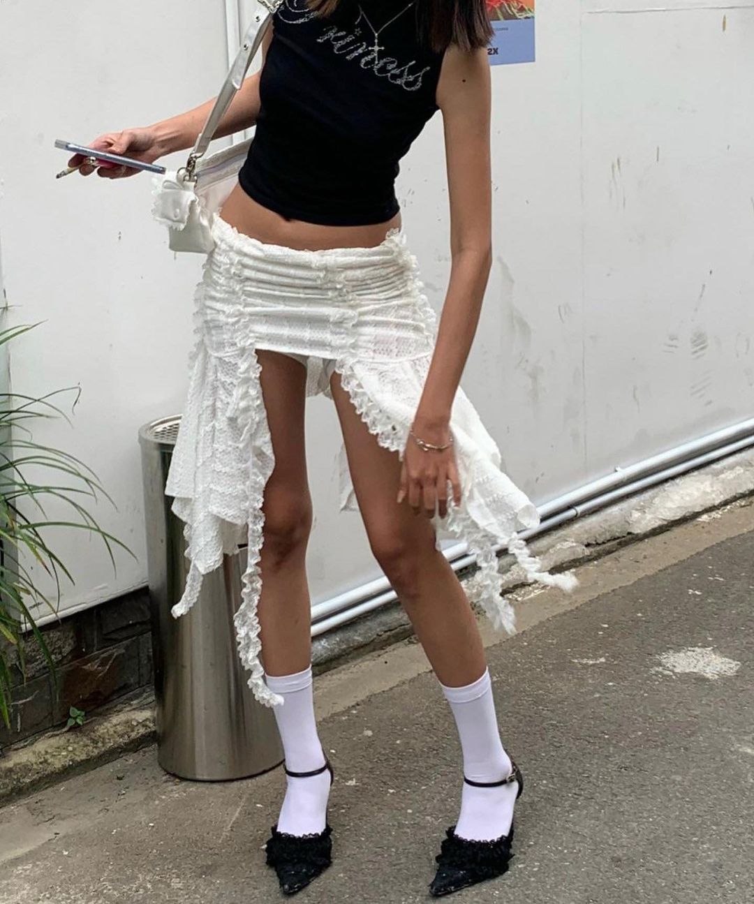 2 WAYs Frosted Fringe