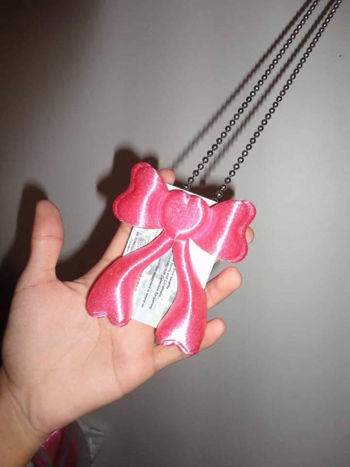 Bow Card Holder - Pink
