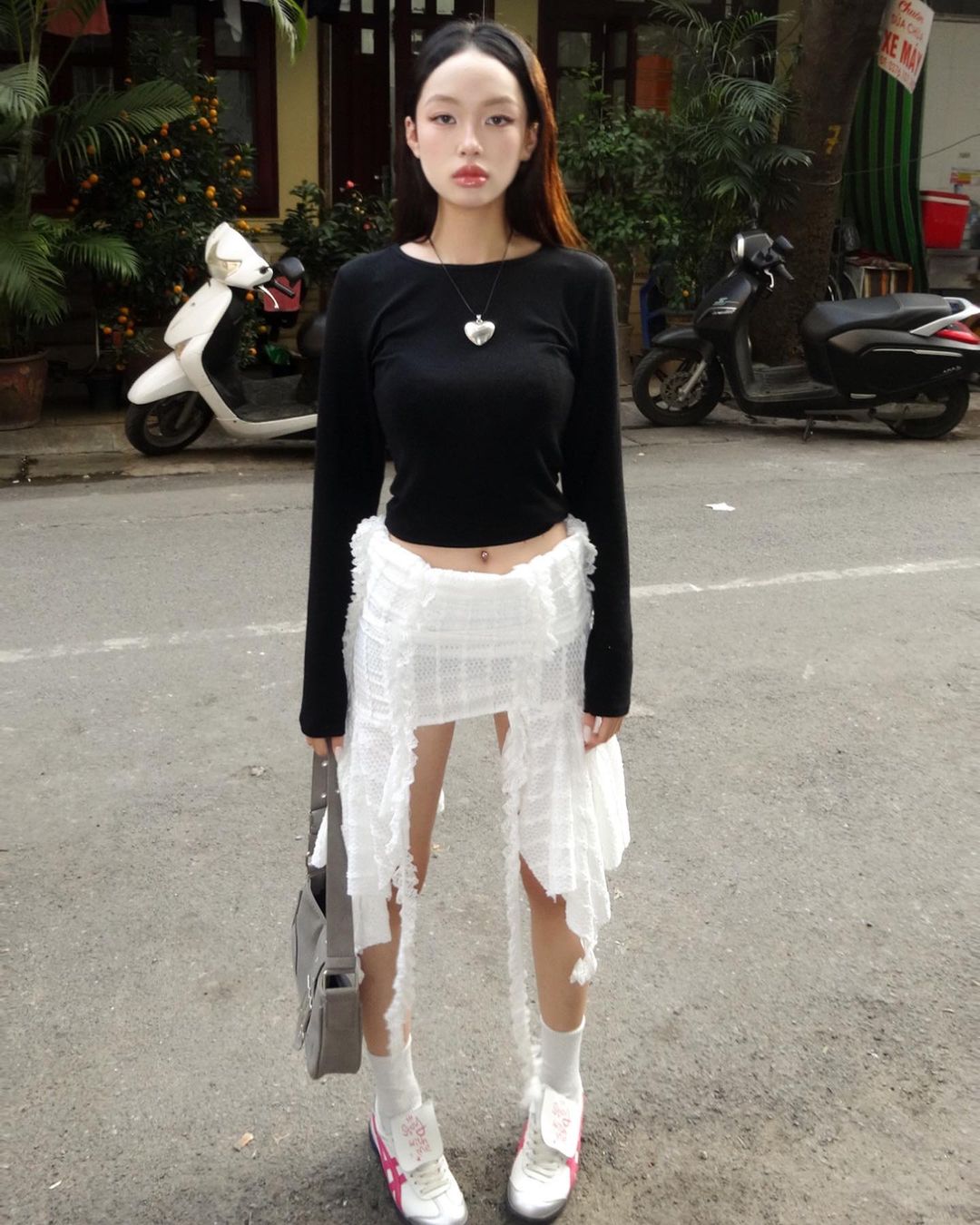 2 WAYs Frosted Fringe