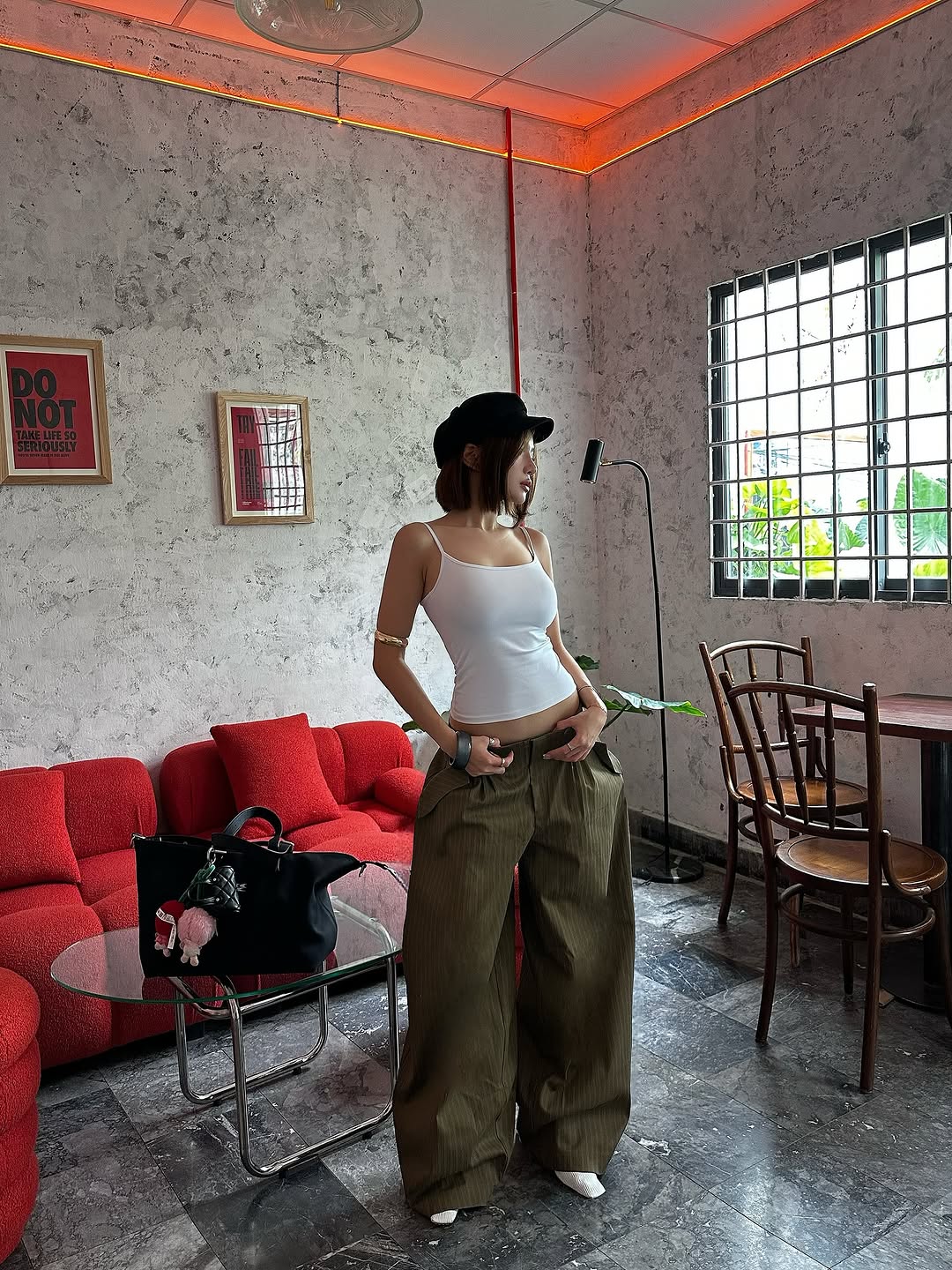 Striped Bubble Pants