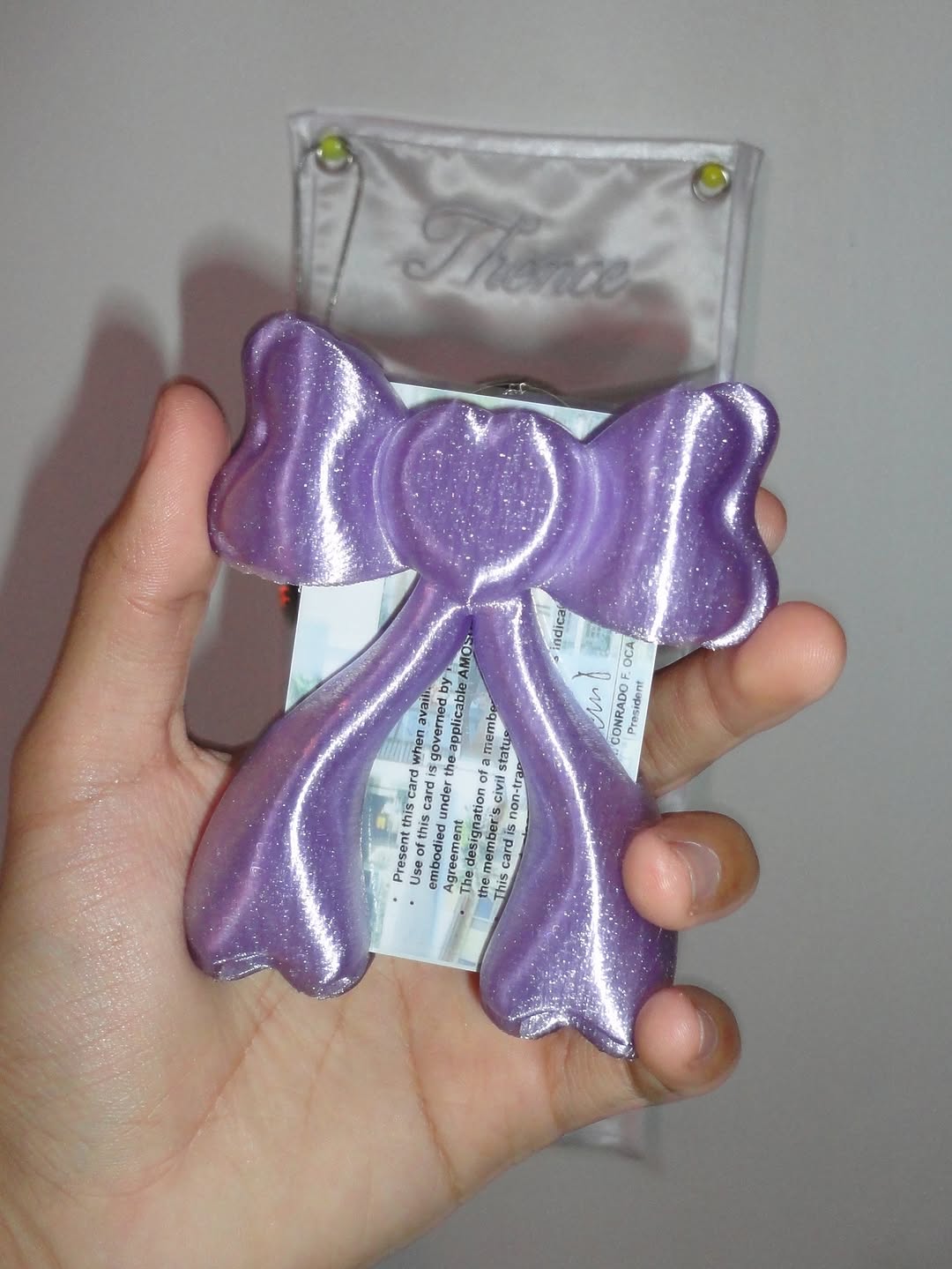 Bow Card Holder - Purple