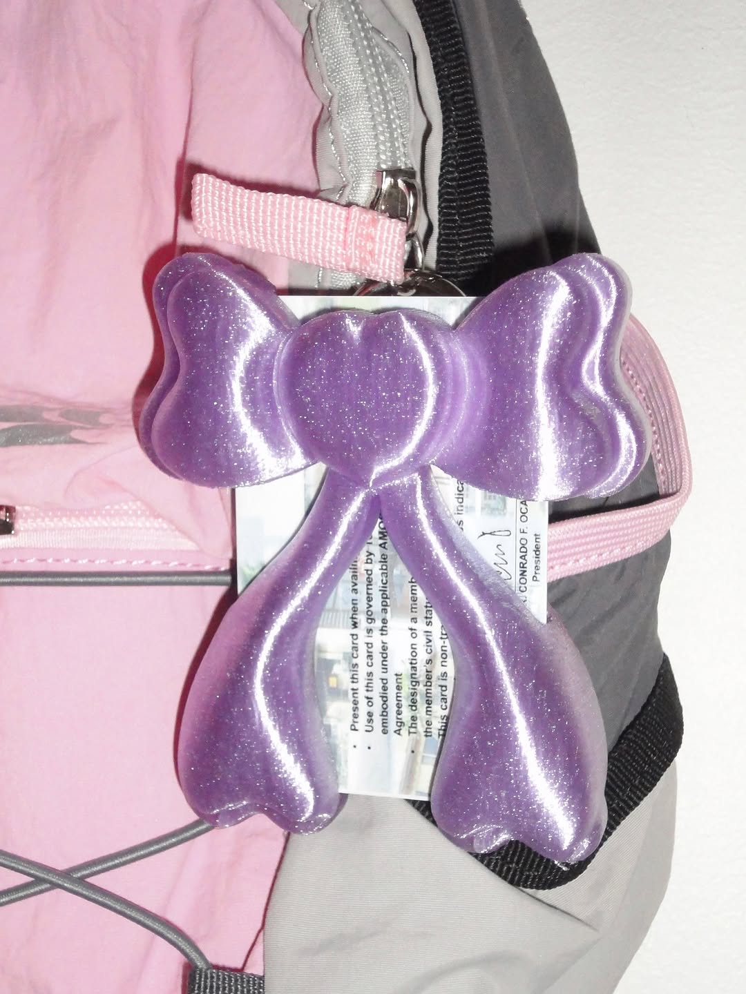 Bow Card Holder - Purple