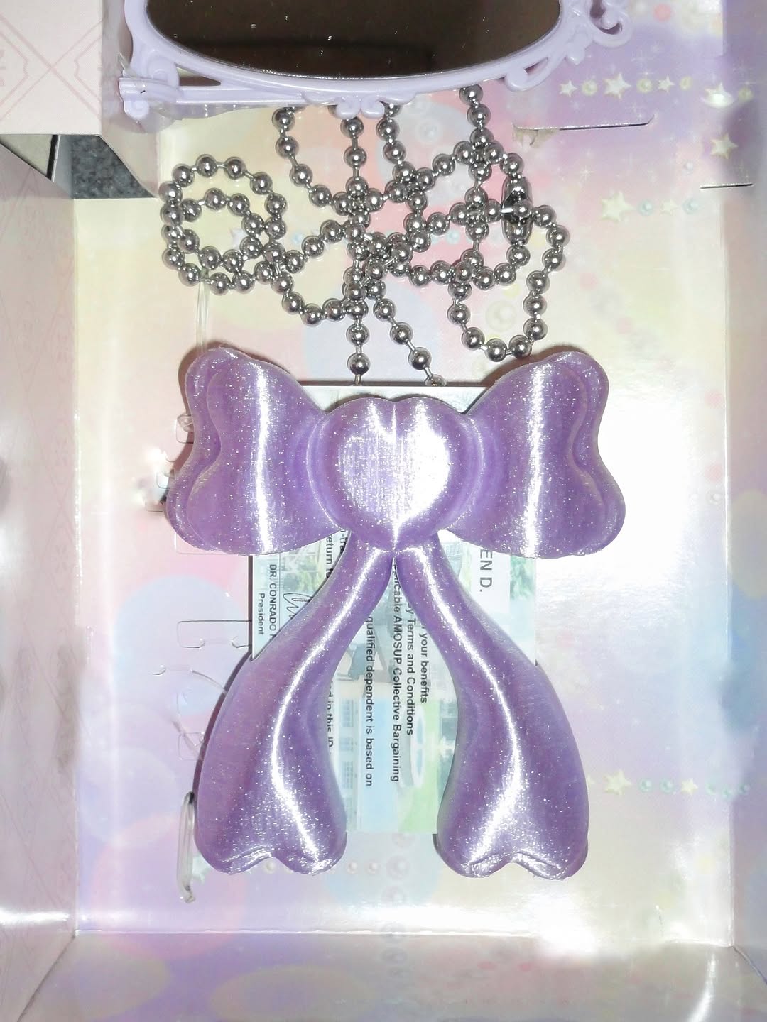 Bow Card Holder - Purple