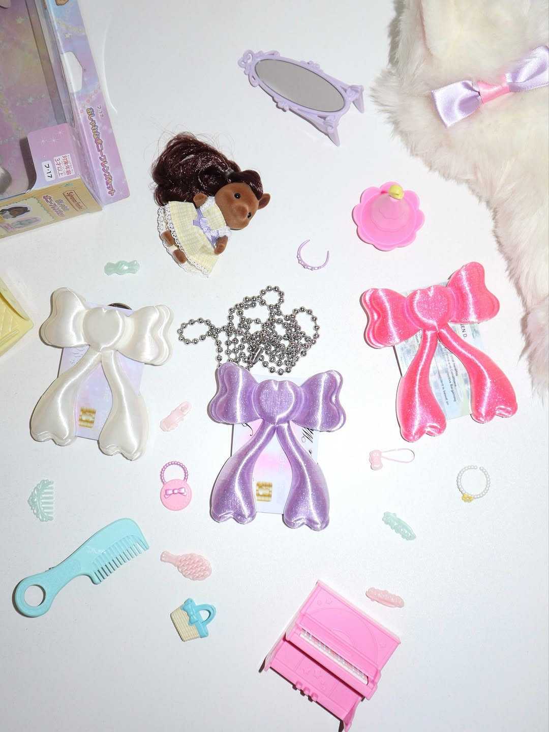 Bow Card Holder - Pink