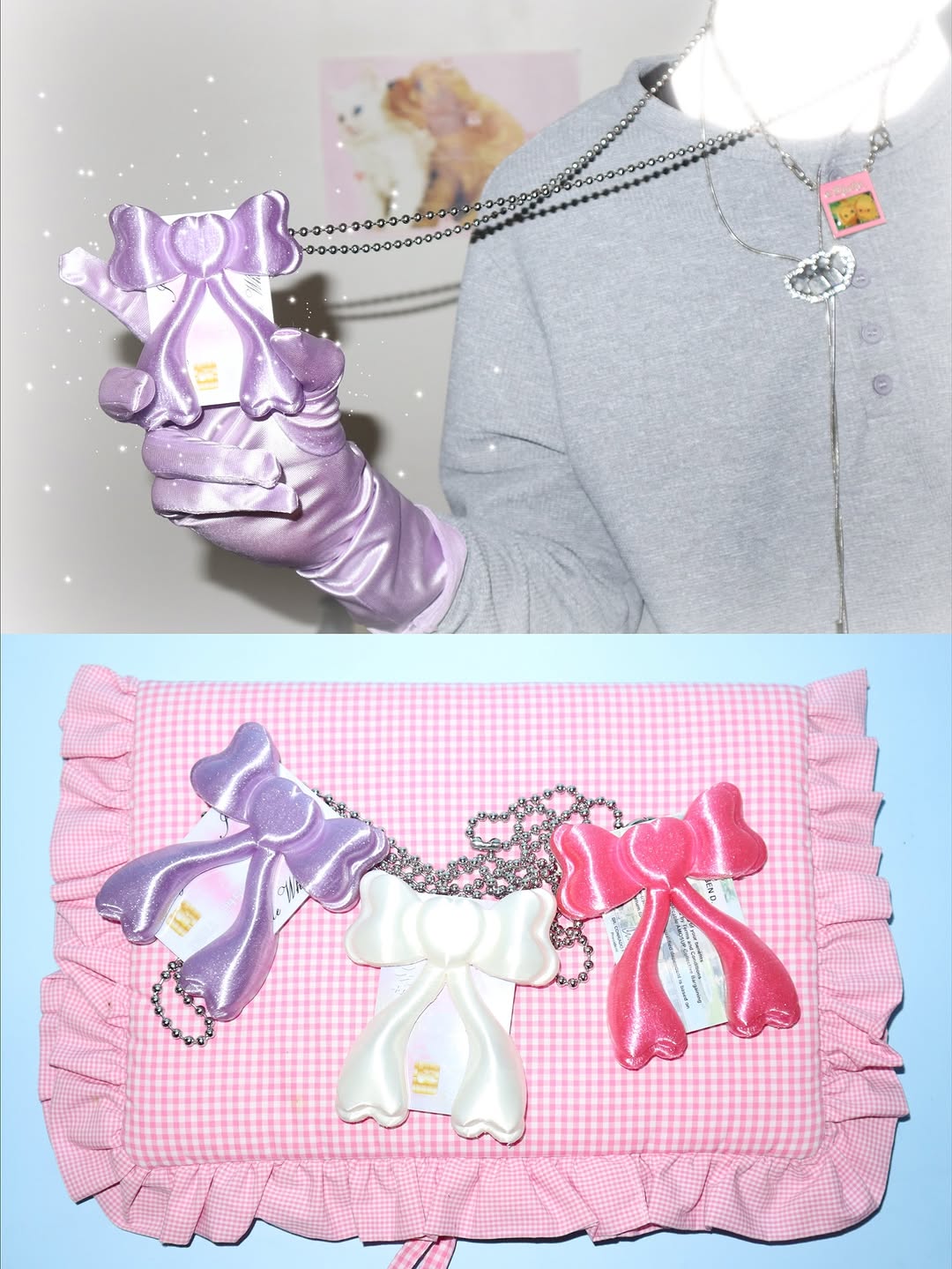 Bow Card Holder - Purple