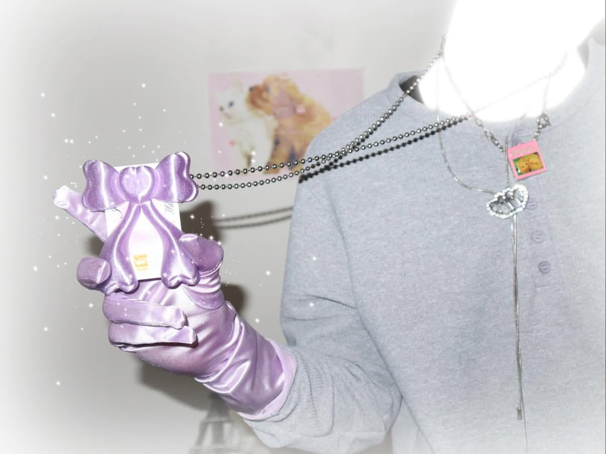 Bow Card Holder - Purple