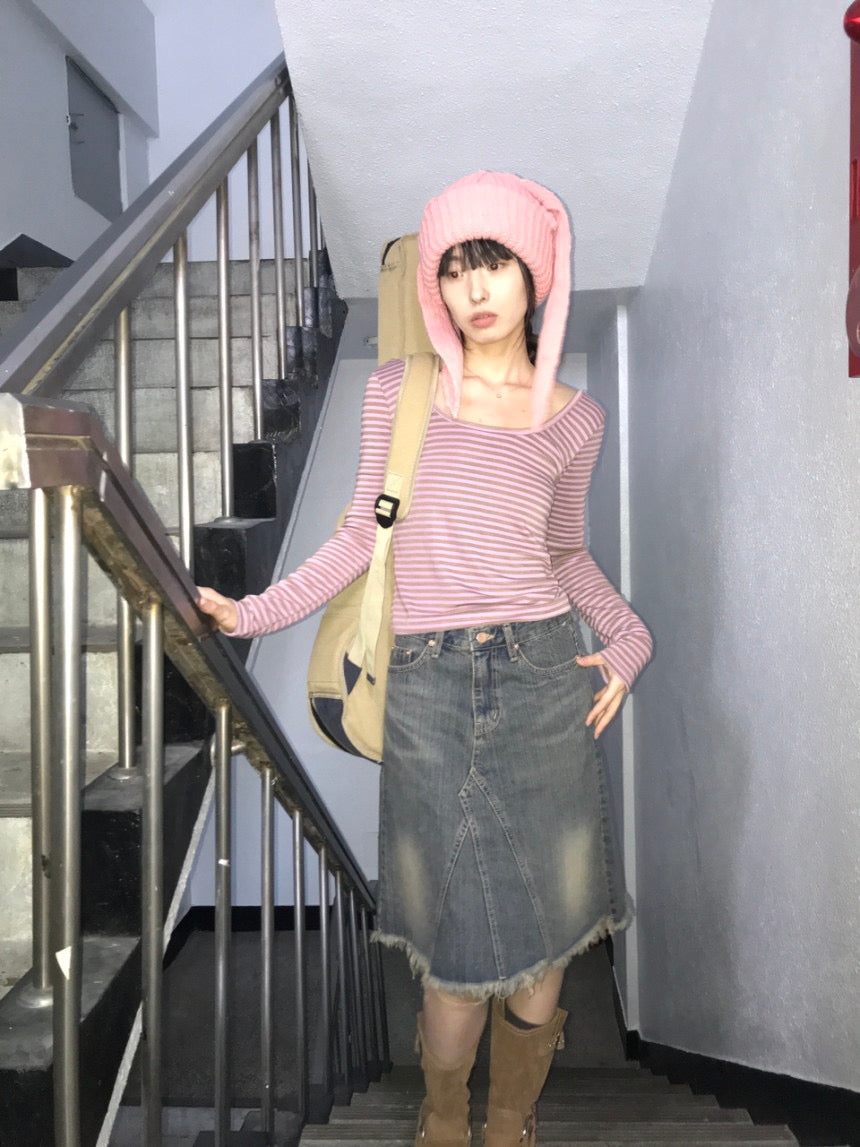 Nostalgic Denim Skirt