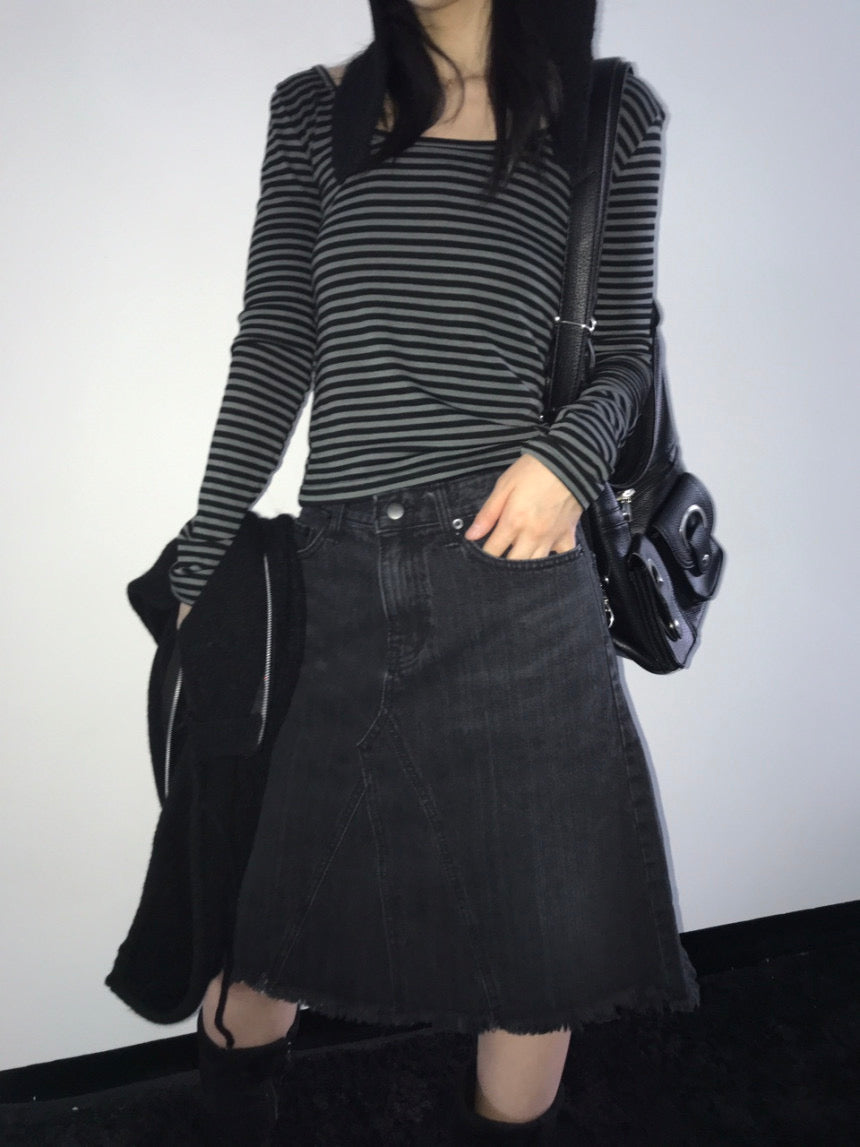 Nostalgic Denim Skirt
