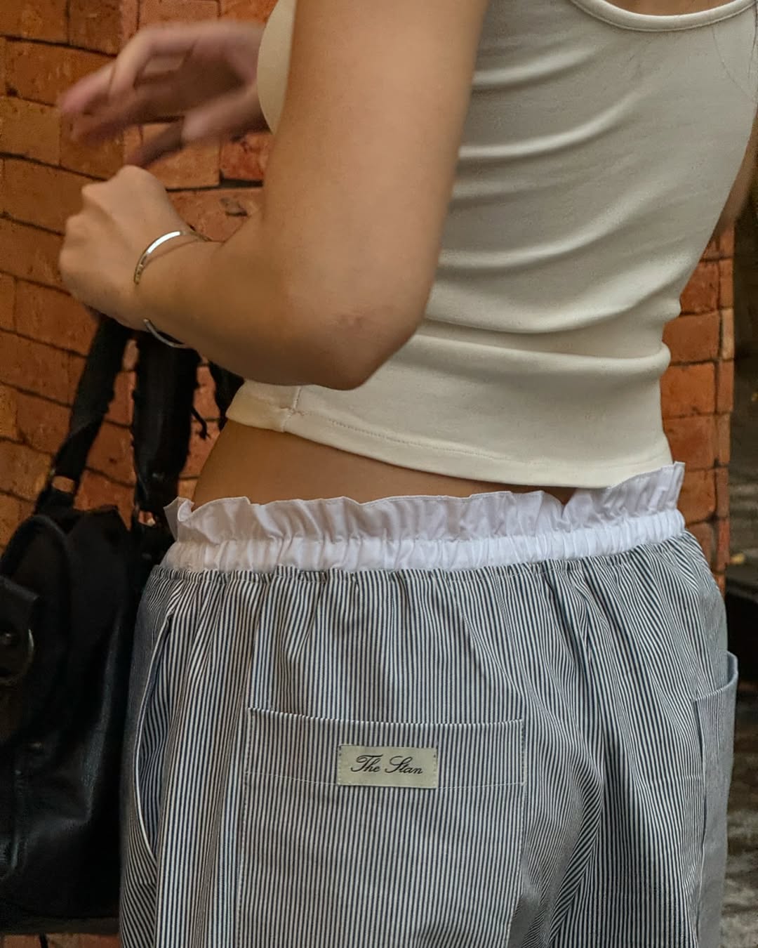 Striped Kaki Pants