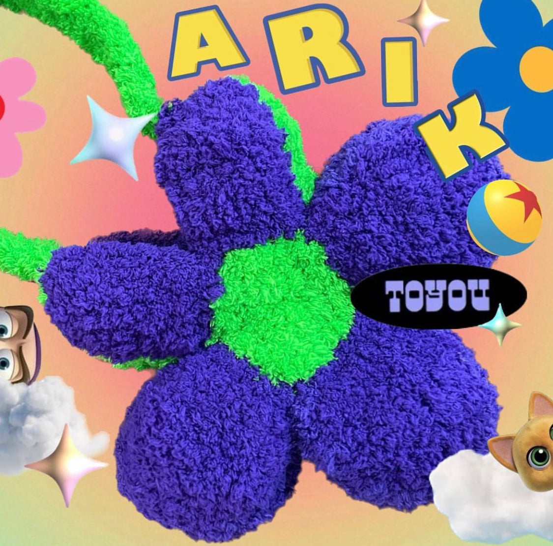 Fluffy Floral Bag