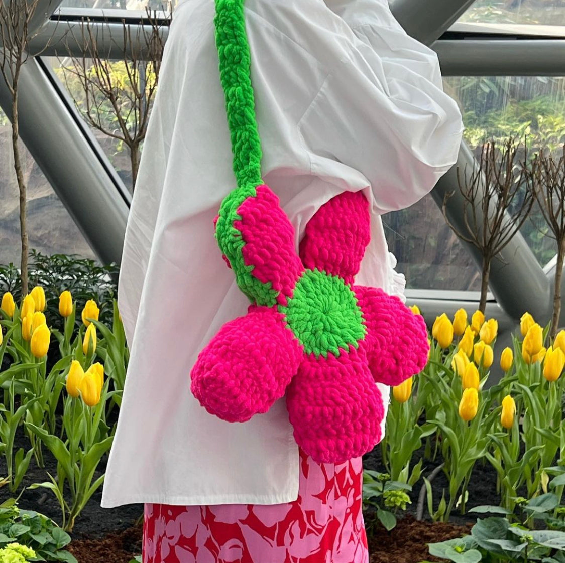 Fluffy Floral Bag