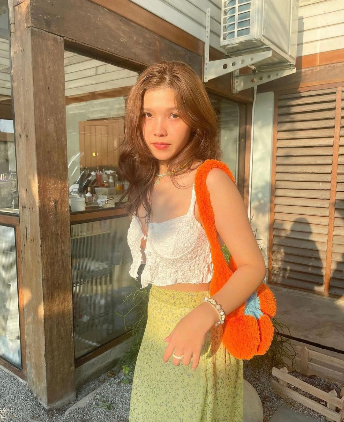 Fluffy Floral Bag