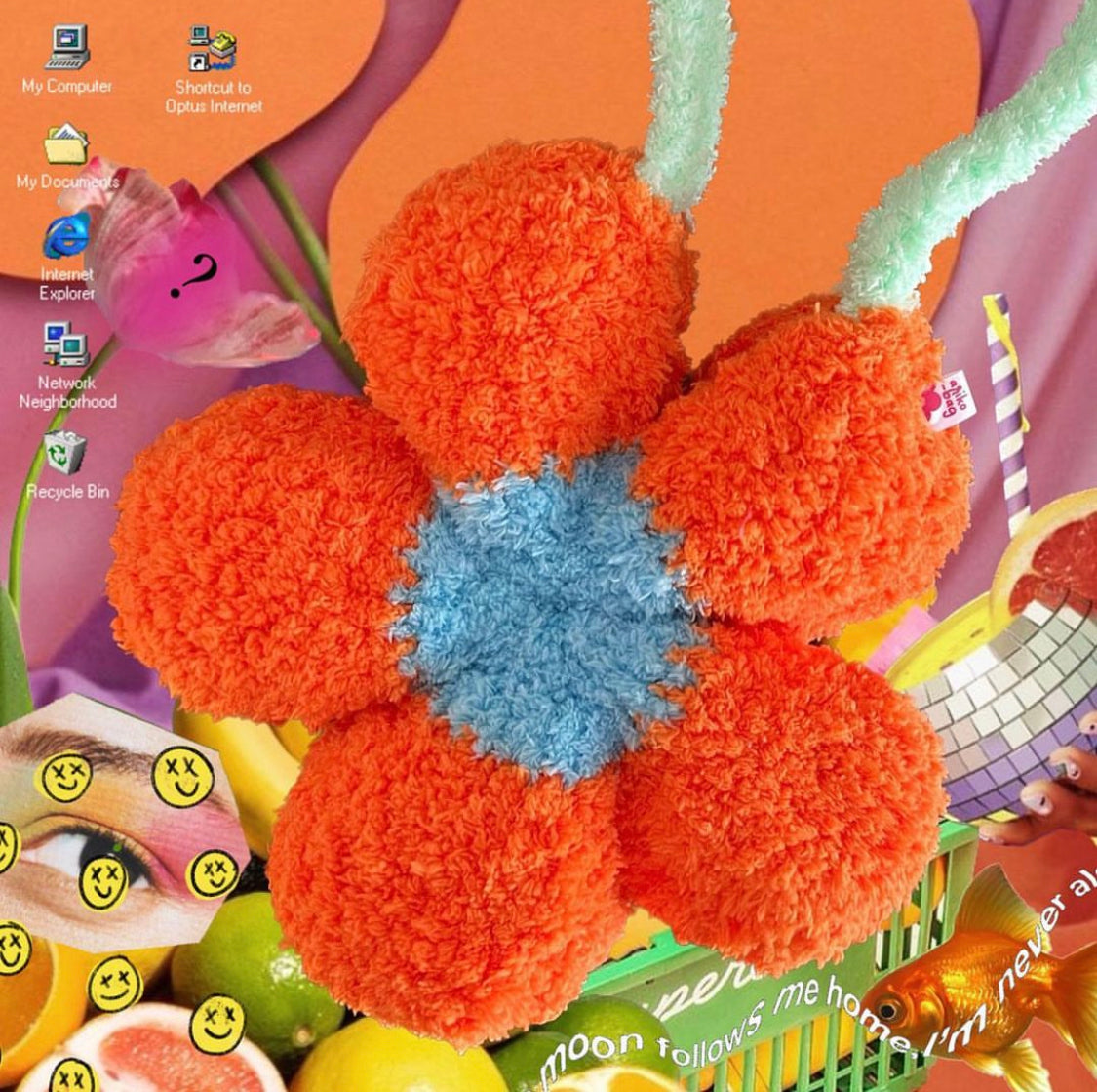 Fluffy Floral Bag