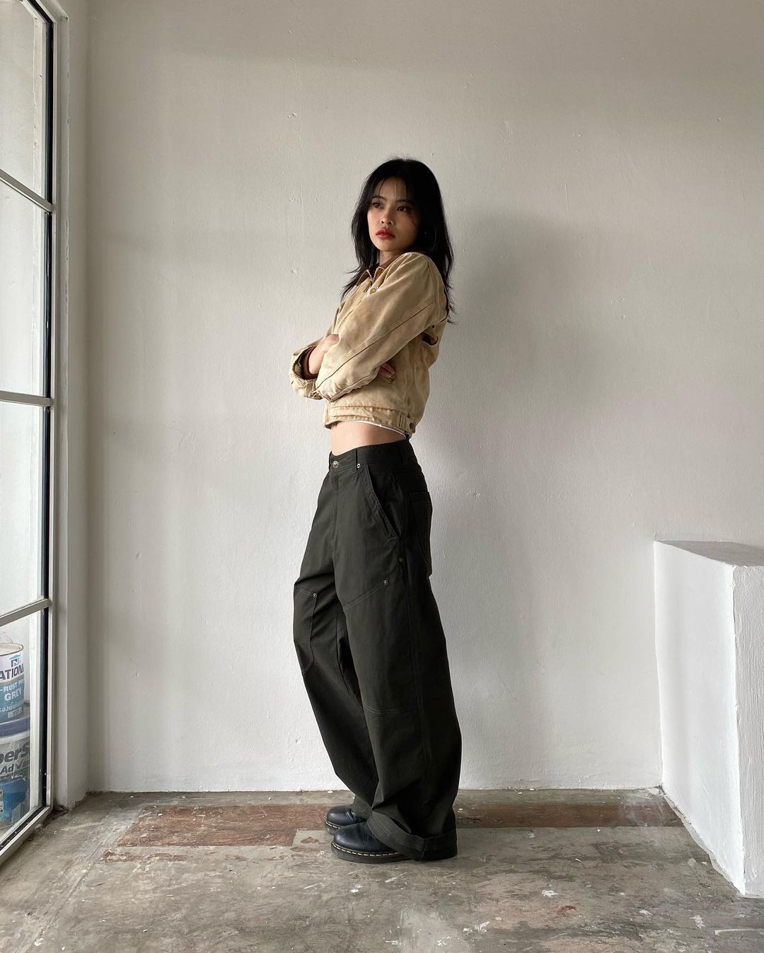 Double Knee Baggy Pants