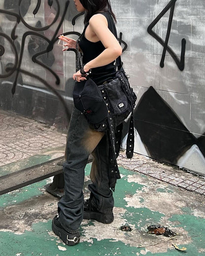 Washed SoSo Denim Bag