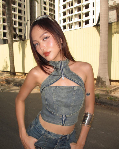 Megan Denim Set