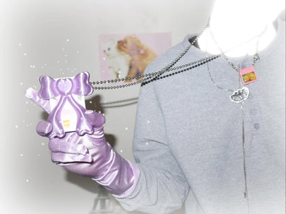 Bow Card Holder - Purple