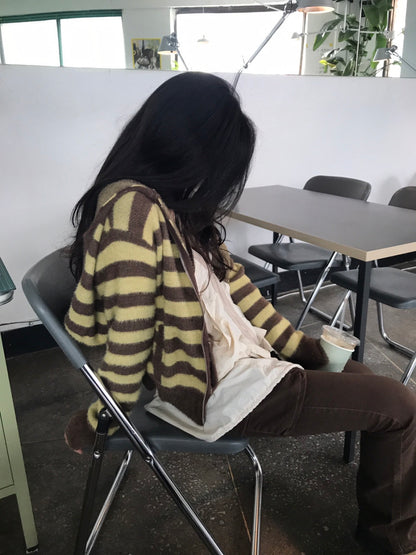 90s Knitted Zip Hoodie