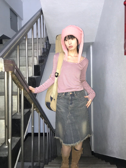 Nostalgic Denim Skirt