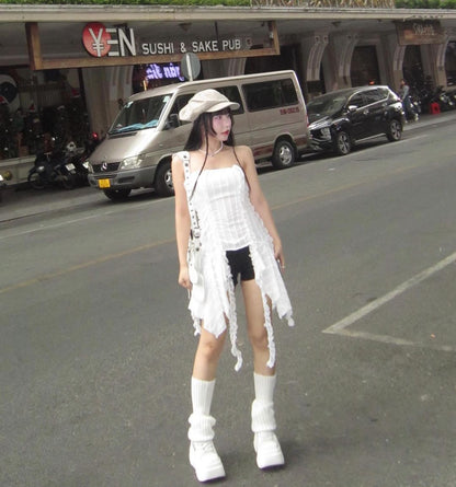 2 WAYs Frosted Fringe