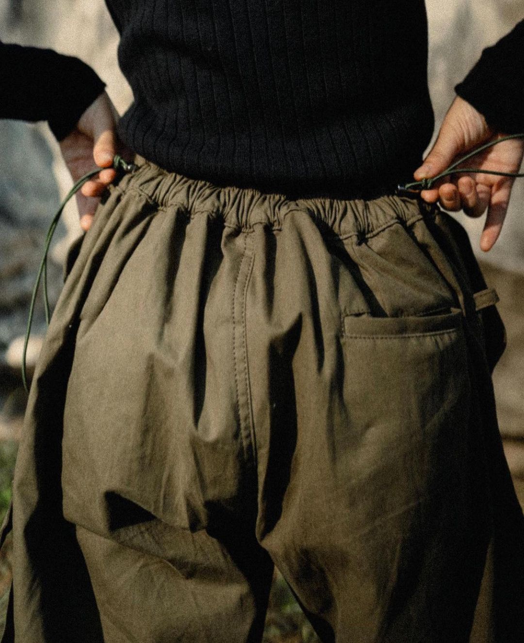 Forest Cargo Balloon Pants