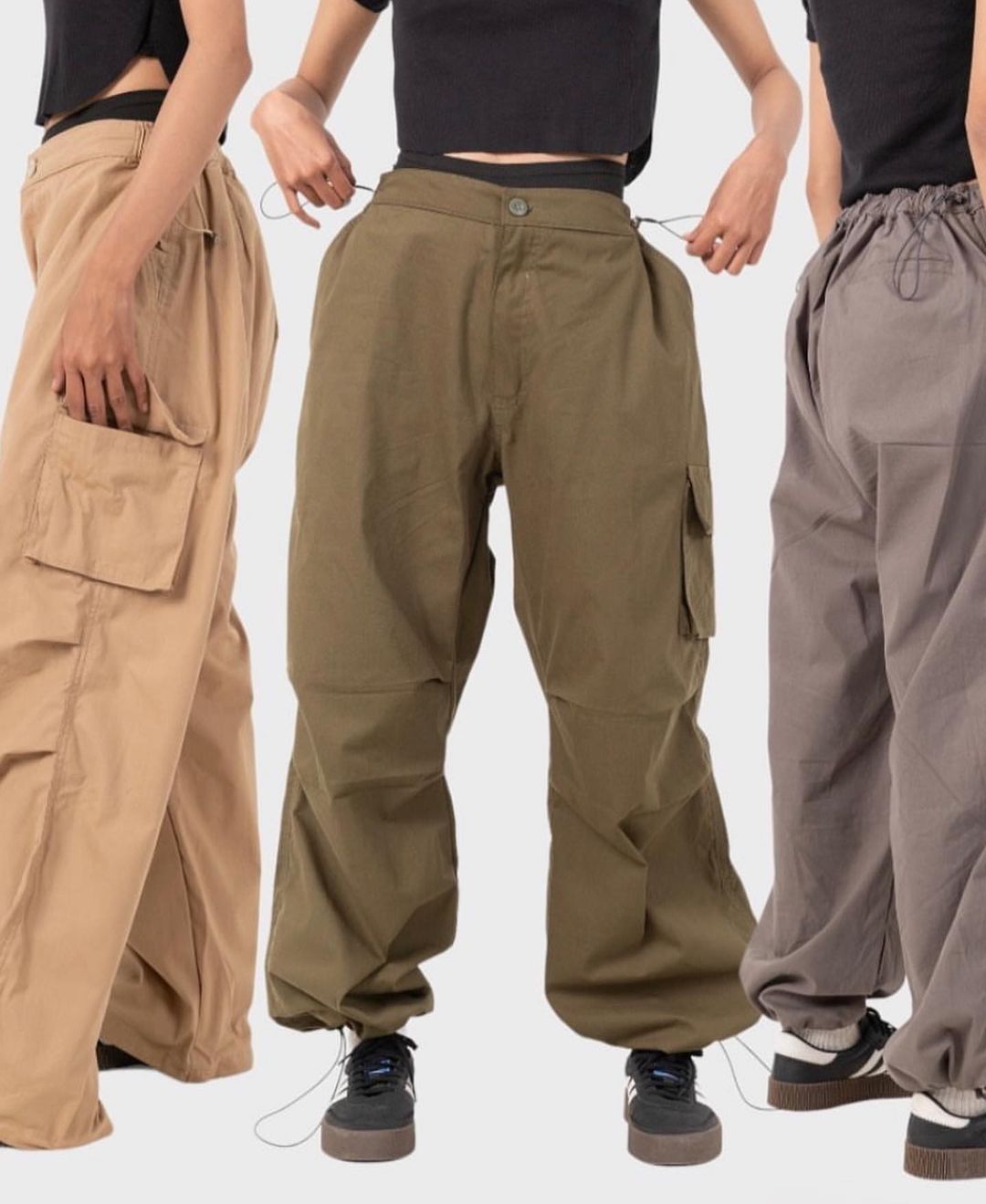 Forest Cargo Balloon Pants